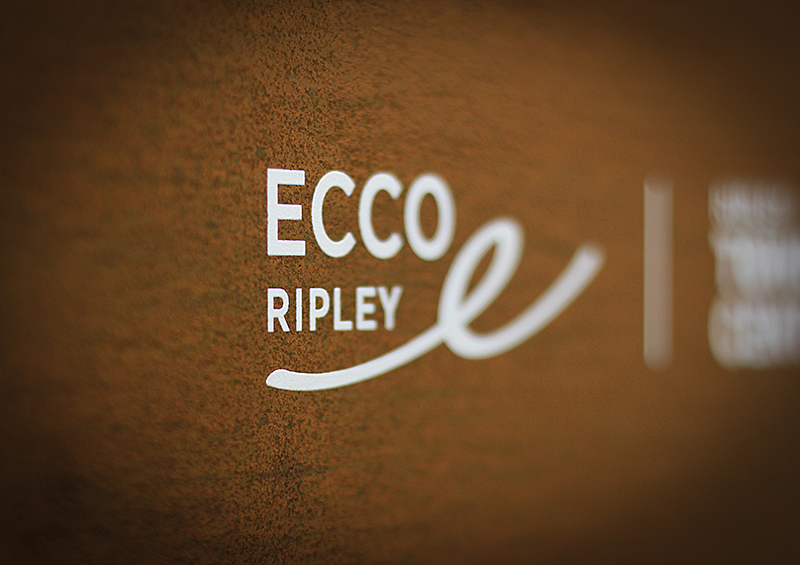 Ecco Ripley Signage Ecco Ripley Signage - closeup